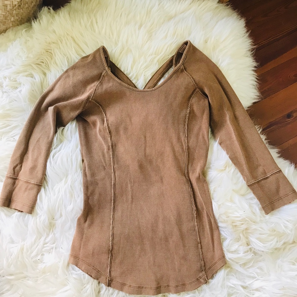 Free People 3/4 Sleeve Top